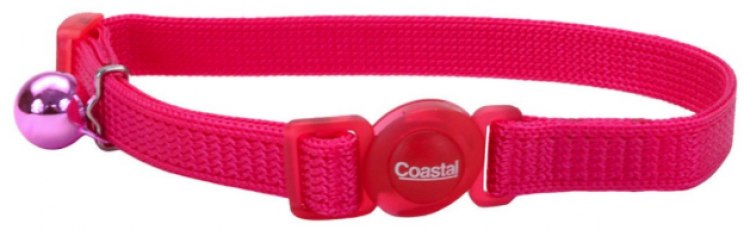 Collar Coastal Gato Safe Rosado Fuerte
